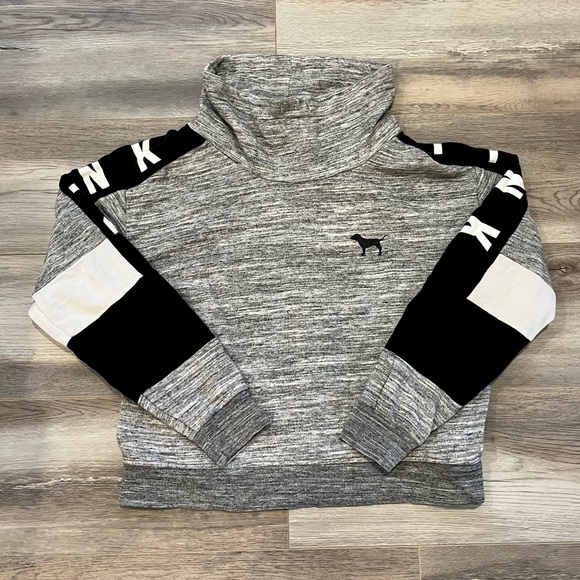 Victoria’s Secret PINK Cowl Neck Pullover Oversized Sweatshirt - Picture 1 of 12